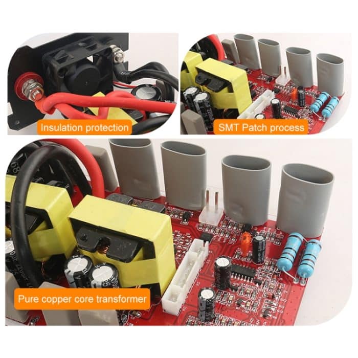 CARMERMAER 24V bis 220V 3000W Intelligent Lüfter Auto doppelt digitales Display Inverter Haushaltskraftwandler – Bild 5