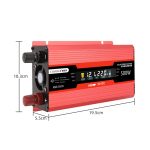 Carmaer Universal 48V bis 220V 500 Watt Auto LCD Display Inverter Haushaltskraftwandler – Bild 3