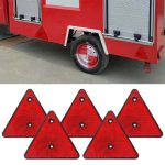 5 PCS MK-292 LKW-Anhänger RV IP67 wasserdichter dreieckiger roter Reflektor
