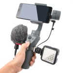 Mini-Stativhalterung + Taschenlampen-Verlängerungshalterung für DJI OSMO Mobile 2 – Bild 10