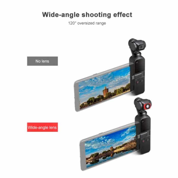 JSR 5 in 1 CR Superweitwinkelobjektiv 12,5-fach Makroobjektiv + CPL-Objektiv + Stern + ND16-Objektivfilter-Set für DJI OSMO Pocket – Bild 7