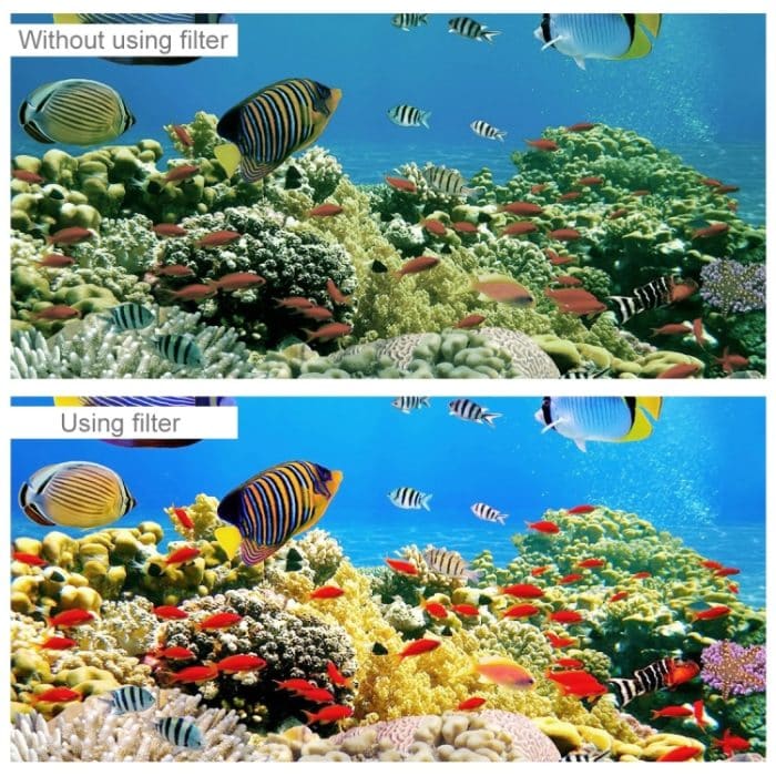 Tauchfarblinsenfilter mit quadratischem Gehäuse für Insta360 ONE R 4K Edition / 1 Zoll Edition – Bild 3