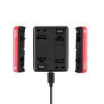 R-R-LF8-CINOR8CA Für Insta360 ONE R 4K Panoramakamera Akkus Ladegerät Schnellladung Dual Charging Interface Charging Base – Bild 3
