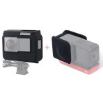 Für Insta360 One R Panoramakamera mit Rahmen, stoßfeste Silikon-Schutzhülle mit Objektivdeckelabdeckung, Panoramic  Case + Lens Cap