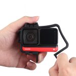 Schutzhülle aus Kunststoff für die Rahmenmontage mit Stativbasisadapter, langer Schraube und Kaltschuhbasis für Insta360 One R, Cold Shoe Frame – Bild 4