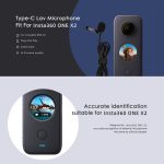 Für Insta360 ONE X2 Lavalier Clip Typ-C Aufnahmemikrofon, For Insta360 ONE X2 – Bild 2