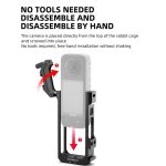 Für Insta360 X3 YELANGU LW-ONE X3 Metallkäfig Extended Frame Case – Bild 7