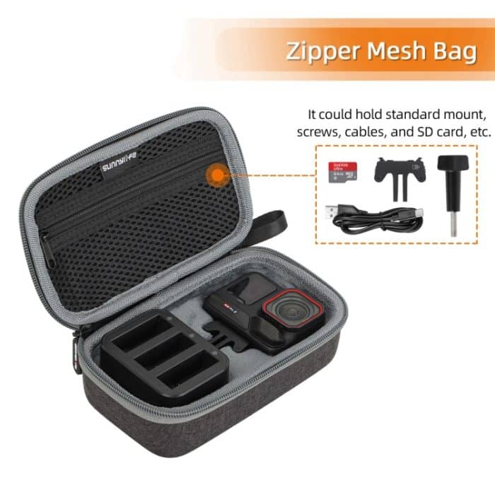 Für Insta360 Ace / Ace Pro 1 / Ace Pro 2 Sunnylife Tragbare Tragetasche Handtasche Mini Reiseetui Organizer Schutzhülle Tasche, For Insta360 Ace / Ace Pro 1 / Ace Pro 2 – Bild 4