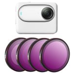 Für Insta360 GO3S STARTRC 4 in 1 ND8 ND16 ND32 ND64 Kameraobjektivfilter, ND8 ND16 ND32 ND64