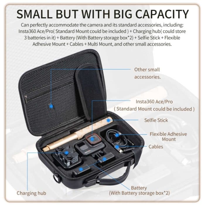 Für Insta360 Ace / Ace Pro STARTRC Tragbare PU-Aufbewahrungsbox, For Insta360 Ace / Ace Pro – Bild 4
