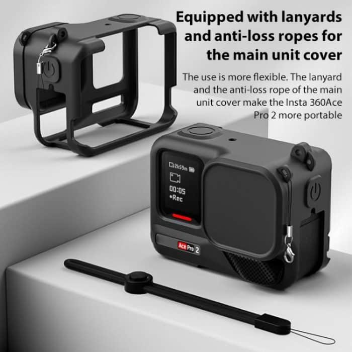 For Insta360 Ace Pro 2 Silicone Protective Case with Wrist Strap & Lens Cover, For Insta360 Ace Pro 2 – Bild 6