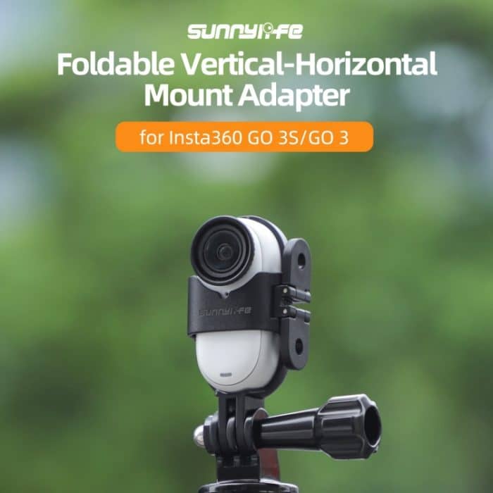 Für Insta360 GO 3S / GO 3 Sunnylife Faltbarer vertikal-horizontaler Mount Adapter Schutzrahmen Klammern Gehäuse Fall, Vertical-Horizontal Mount – Bild 2