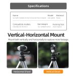 Für Insta360 GO 3S / GO 3 Sunnylife Faltbarer vertikal-horizontaler Mount Adapter Schutzrahmen Klammern Gehäuse Fall, Vertical-Horizontal Mount – Bild 3