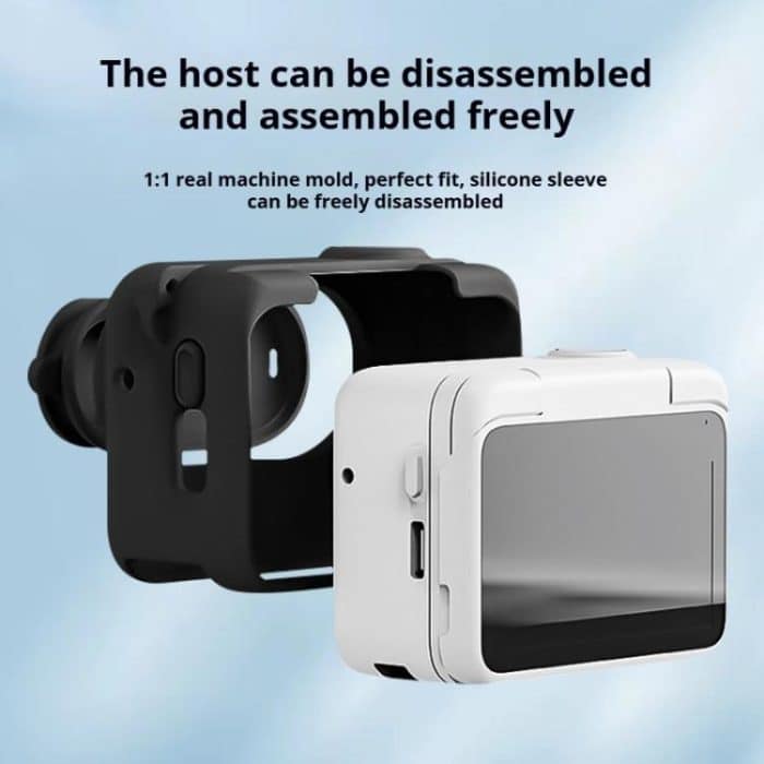 For Insta360 GO 3S Camera Charging Case Silicone Case with Lens Cap & Strap, For Insta360 GO 3S – Bild 6