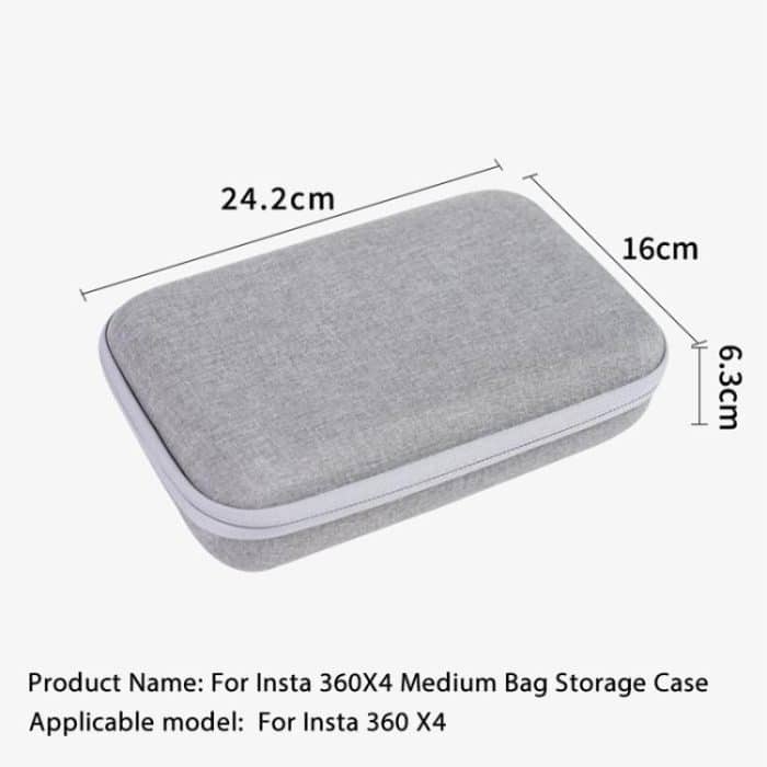 For Insta360 X4 / X5 Carrying Case Portable Storage Bag, Size: 24.2 x 16 x 6.3cm, 24.2 x 16 x 6.3cm – Bild 9