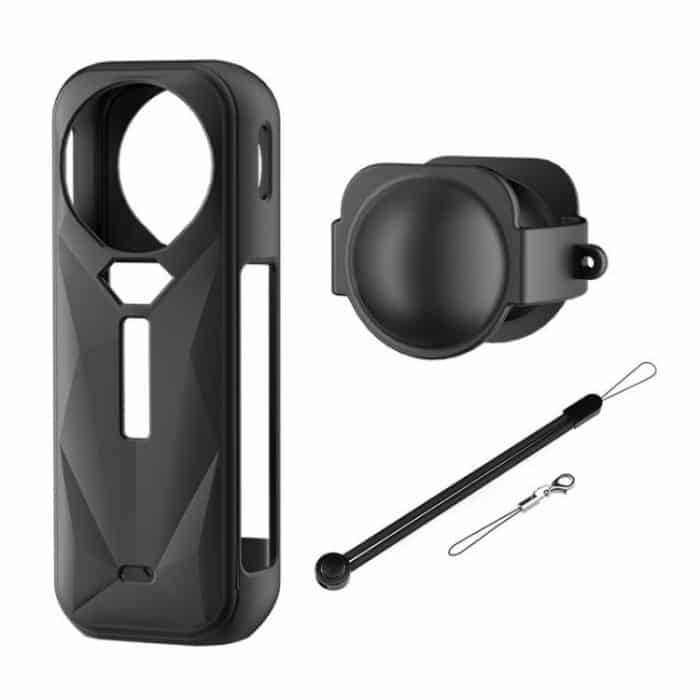 For Insta360 X5 Camera Body Cover Silicone Case with Lens Cover, Silicone Case with Lens Cover – Bild 2
