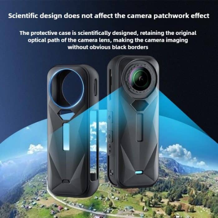 For Insta360 X5 Camera Body Cover Silicone Case with Lens Cover, Silicone Case with Lens Cover – Bild 6