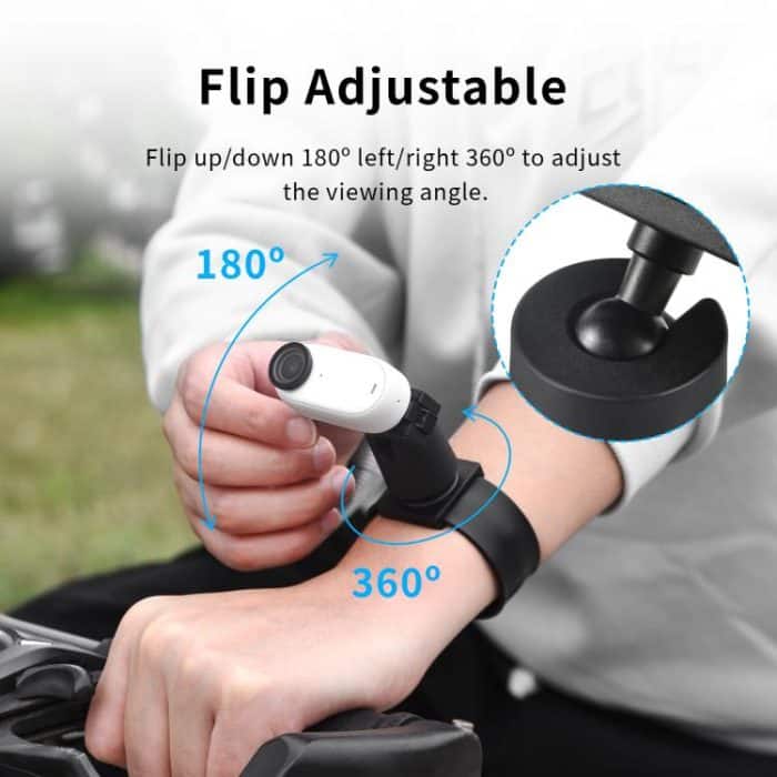 Für Insta360 GO 3S / GO 3 STARTRC Silikon Armband Snap Ring Quick Release Feste Adapter Halterung, Silicone Wristband  Fixed Adapter Mount – Bild 8