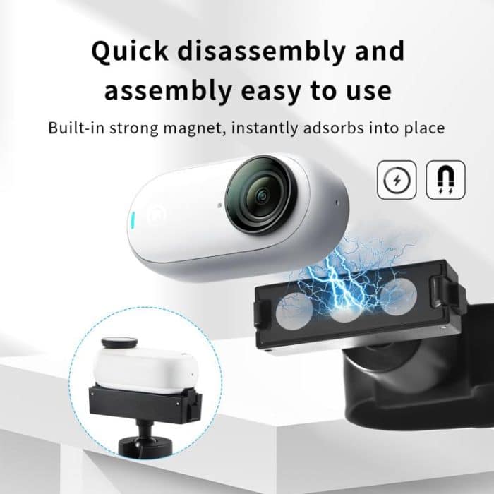 Für Insta360 GO 3S / GO 3 STARTRC Silikon Armband Snap Ring Quick Release Feste Adapter Halterung, Silicone Wristband  Fixed Adapter Mount – Bild 9