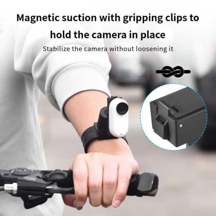 Für Insta360 GO 3S / GO 3 STARTRC Silikon Armband Snap Ring Quick Release Feste Adapter Halterung, Silicone Wristband  Fixed Adapter Mount – Bild 10
