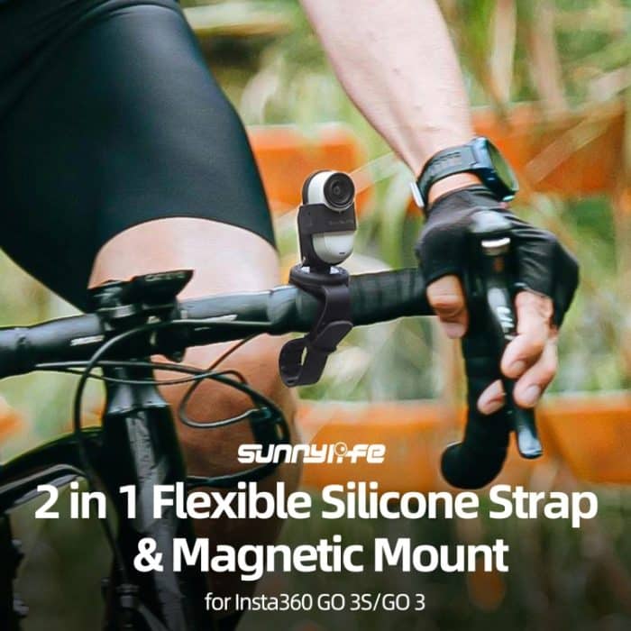 Für Insta360 GO 3S / GO 3 Sunnylife Kameragurt Magnethalterung Drohnenhalterung Silikonarmband Rucksack Streifen, For Insta360 GO 3S / GO 3 – Bild 2