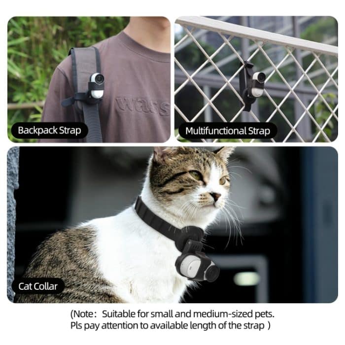 Für Insta360 GO 3S / GO 3 Sunnylife Kameragurt Magnethalterung Drohnenhalterung Silikonarmband Rucksack Streifen, For Insta360 GO 3S / GO 3 – Bild 6