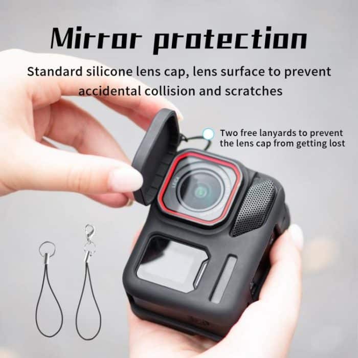 For Insta360 Ace Pro 2 STARTRC Body Silicone Case with Lens Cap & Lanyard – Bild 9