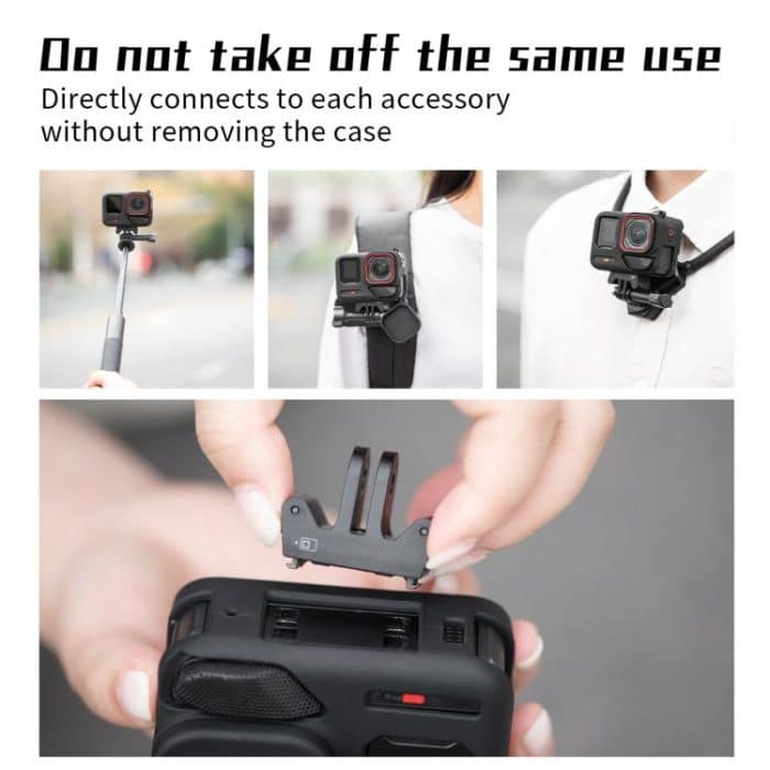 For Insta360 Ace Pro 2 STARTRC Body Silicone Case with Lens Cap & Lanyard – Bild 10