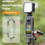 Für Insta360 X4 Sunnylife Metallschutzkäfig-Rig mit Kaltschuhbasen und Stativadapter, Metal Protective Cage – Bild 2