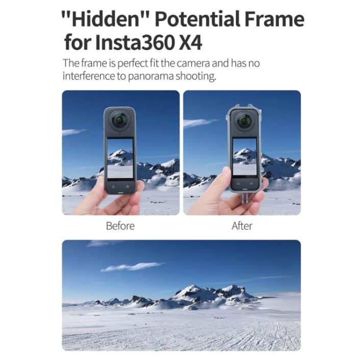 Für Insta360 X4 Sunnylife Metallschutzkäfig-Rig mit Kaltschuhbasen und Stativadapter, Metal Protective Cage – Bild 6