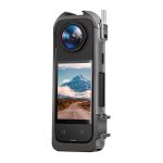 Für Insta360 X4 Metall-Schutzkäfig-Rig-Gehäuserahmen mit erweiterter Kaltschuhbasis und Stativadapter – Bild 4