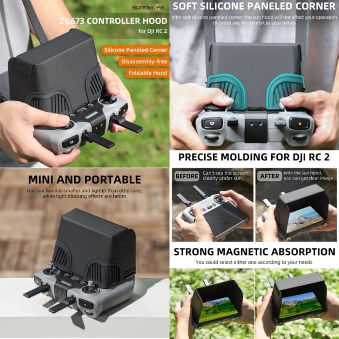 Für DJI RC 2 Sunnylife ZG673 Fernbedienung Sonnenschutzhaubenabdeckung, For DJI RC 2 – Bild 3