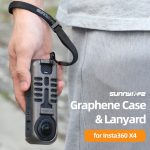 Für Insta360 X4 Sunnylife Graphene Case Schutzhülle mit hoher Wärmeleitfähigkeit und Handschlaufe, Graphene Case – Bild 2