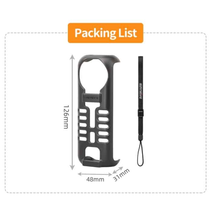 Für Insta360 X4 Sunnylife Graphene Case Schutzhülle mit hoher Wärmeleitfähigkeit und Handschlaufe, Graphene Case – Bild 11