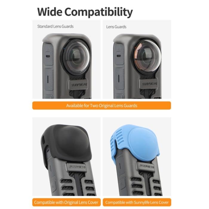 Für Insta360 X4 Sunnylife Graphene Case Schutzhülle mit hoher Wärmeleitfähigkeit und Handschlaufe, Graphene Case – Bild 9