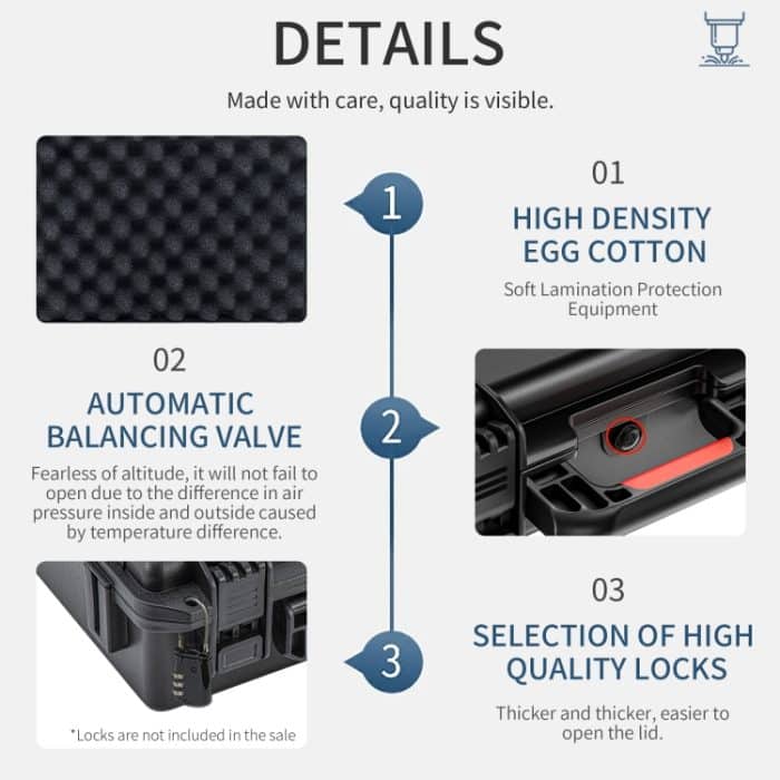 Für Insta360 X4 STARTRC Wasserdichte EVA ABS Dual-layer Koffer Lagerung Box, For Insta360 X4 Diving Version – Bild 6