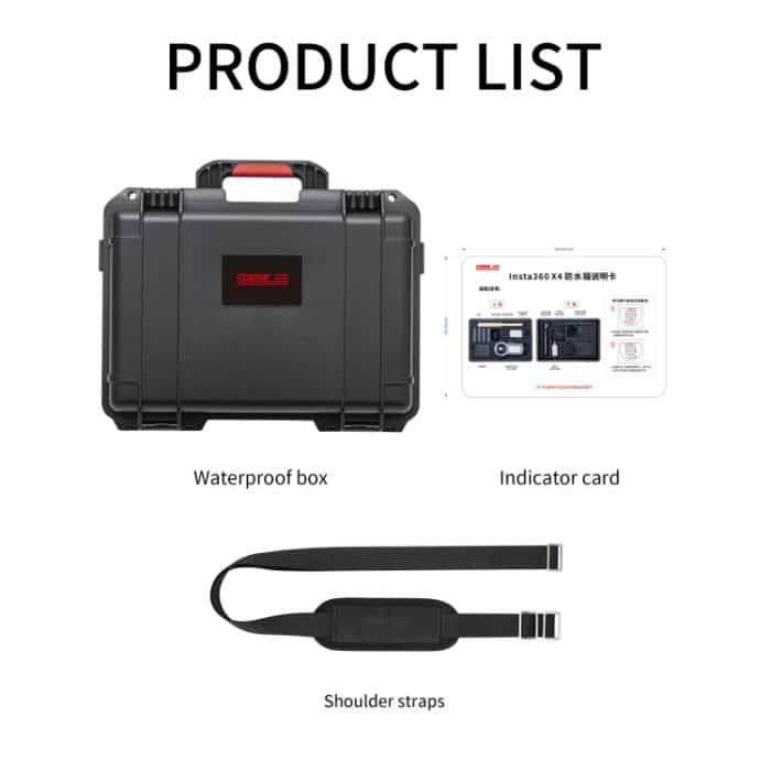 Für Insta360 X4 STARTRC Wasserdichte EVA ABS Dual-layer Koffer Lagerung Box, For Insta360 X4 Diving Version – Bild 8