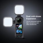 For Insta360 X5 Cold Shoe Carbon Fiber Texture ABS Plastic Protective Frame – Bild 3