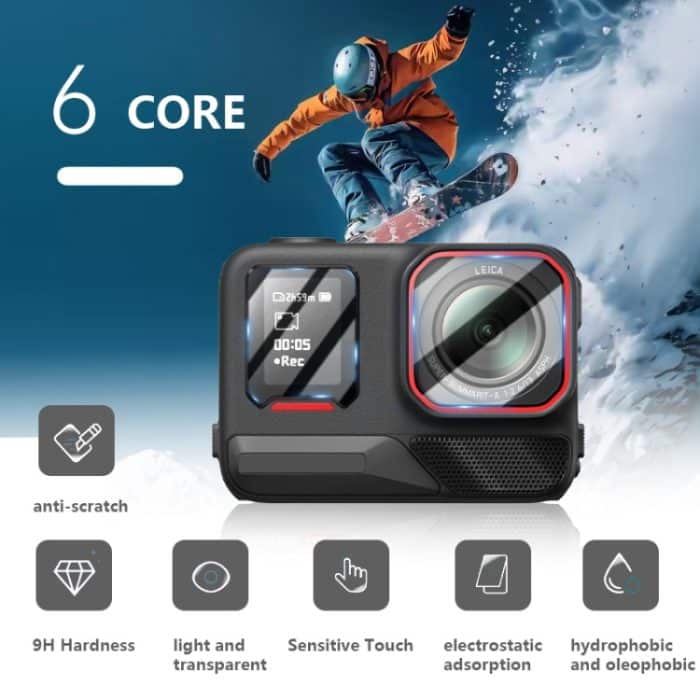 Für Insta360 Ace Pro 2 STARTRC 2 Sets 3 in 1 Hinten & Front Bildschirm + Objektiv Gehärtetem Glas Film – Bild 5
