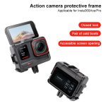 Für Insta360 Ace / Ace Pro PC-Käfig-Erweiterungsadapterrahmen mit zwei Kaltschuhbasen – Bild 3