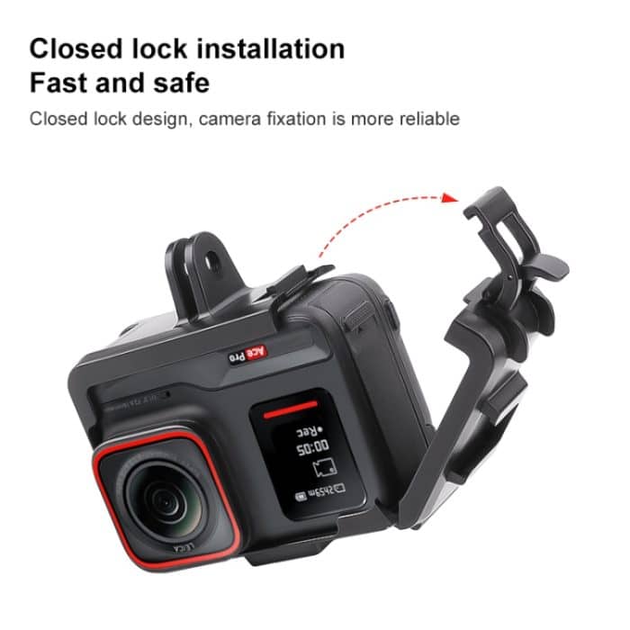 Für Insta360 Ace / Ace Pro PC-Käfig-Erweiterungsadapterrahmen mit zwei Kaltschuhbasen – Bild 4