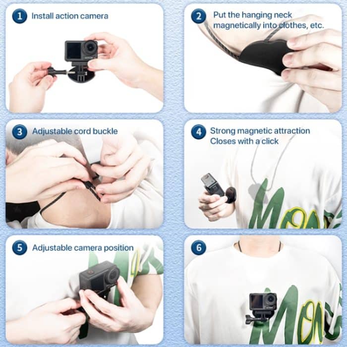 STARTRC Quick Release Magnethalter Vlog FPV POV Halsband – Bild 9