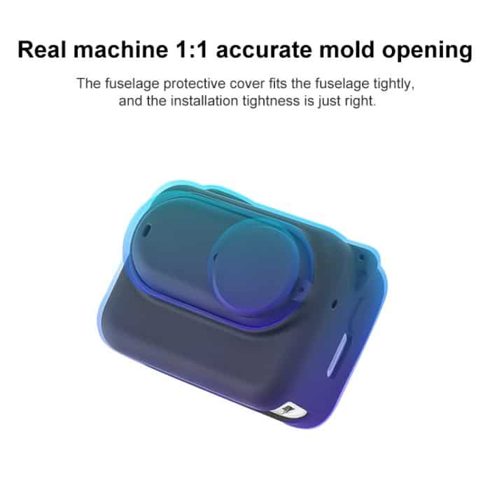 Für Insta360 GO 3 Kameragehäuse Ladehülle Silikonhülle mit Objektivdeckel und Riemen – Bild 5