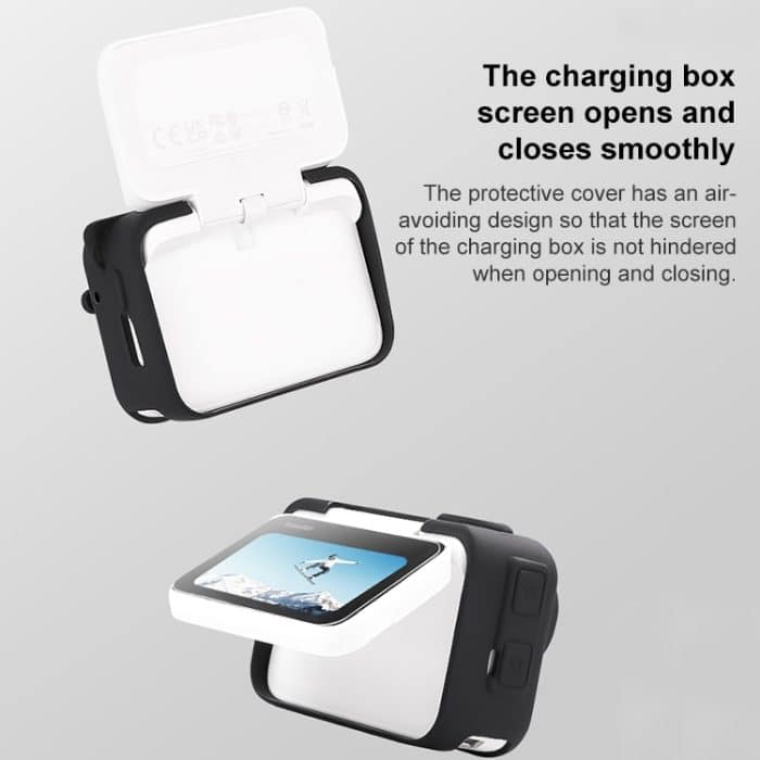 Für Insta360 GO 3 Kameragehäuse Ladehülle Silikonhülle mit Objektivdeckel und Riemen – Bild 7