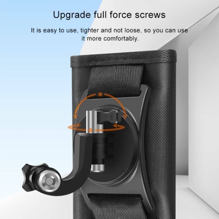 Klettverschluss-Rucksack Rec-Mounts Clip-Klemmhalterung mit Schraube für GoPro, Insta360, DJI und andere Actionkameras – Bild 7
