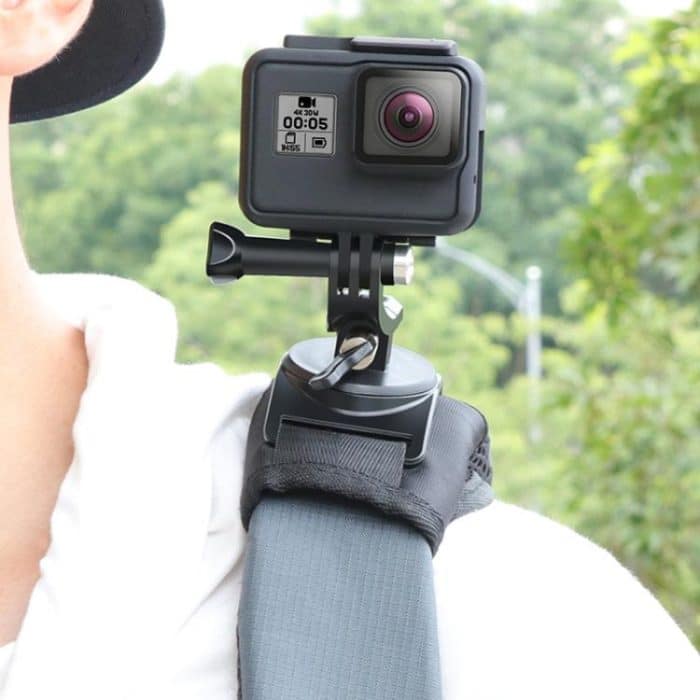 Klettverschluss-Rucksack Rec-Mounts Clip-Klemmhalterung mit Schraube für GoPro, Insta360, DJI und andere Actionkameras – Bild 9