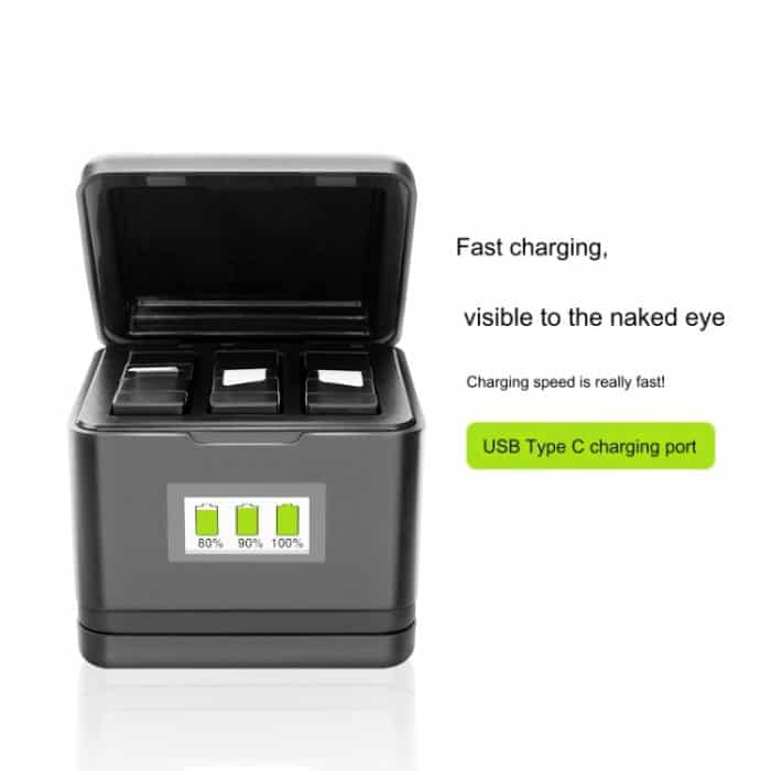 Für Insta360 Ace Pro Tri-Batterie Lade Box Batterie Lagerung Fall – Bild 4