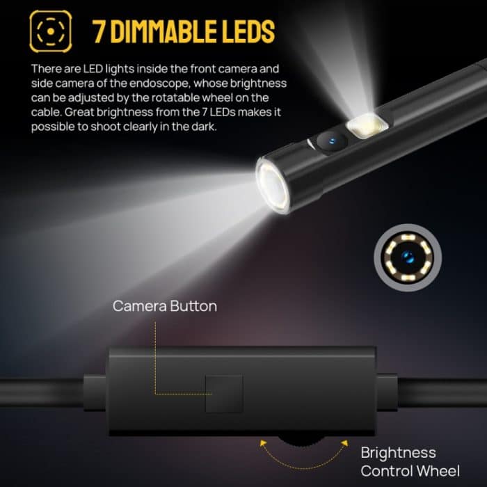 Endoskop E2 IP67 Wasserdichtes digitales Endoskop für Ulefone Armor 9 / 9E / Power Armor 13 / 16 Pro / 18T / Armor Pad, uSmart E2 – Bild 8