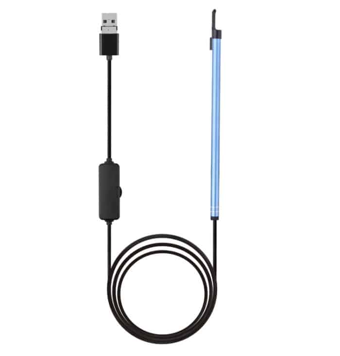 DE0025L.jpg 2-in-1 USB HD Visual Earwax Clean Tool Endoskop-Endoskop mit LED-Leuchten und WLAN, Kabellänge: 2 m – Bild 1