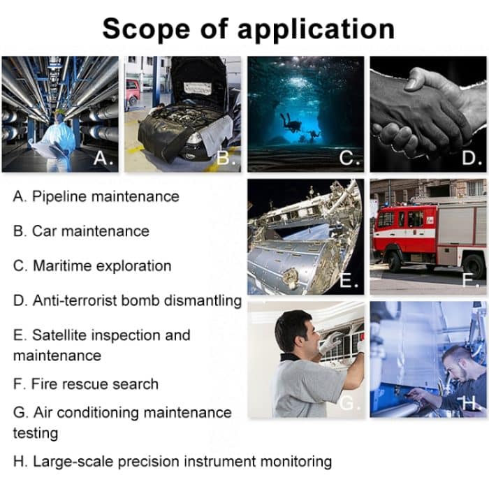 F99 HD-Handy-Endoskop, 8 mm wasserdichtes Rohrendoskop, WLAN-Version, fest verkabelt, Länge: 5 m, Length: 5m – Bild 9